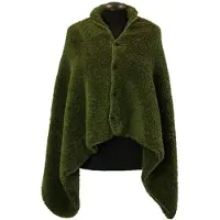 Unique living Omslagplaid Nox winter green 75x150 cm