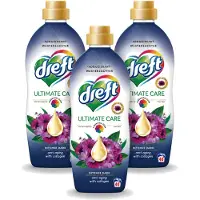 Dreft 3 x – Wasverzachter – Ultimate Care Intense Dark – 40 Wasbeurten - Voordeelverpakking - 3 stuks