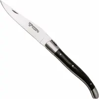 Laguiole En Aubrac L0212IIFFCHA Sandvik 12C27, Charcoal Carbon zakmes, 12 cm