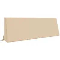 vidaXL Rugkussen SOEST 100% Polyester Crèmekleurig 120 x 20 x 40 cm
