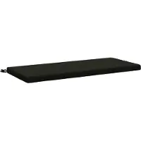 vidaXL Bankkussen SOEST 100% Polyester Zwart 120 x 50 x 5 cm