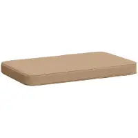 vidaXL 1-delig Bankkussen VUGHT 100% Polyester Zand 60 x 40 x 5 cm