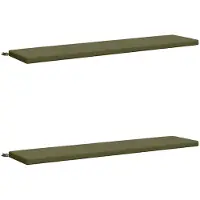 vidaXL Bankkussens SOEST 2 st 100% Polyester Olijfgroen