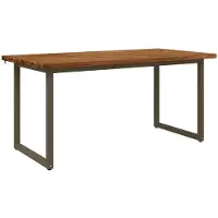 vidaXL Vierkante Eettafel 160 x 70 x 75 cm Massief Acacia Hout Naturel