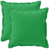 vidaXL Kussensloop 2 st HOUTEN Groen 30 x 30 cm Polyester