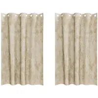 vidaXL Velvet Gordijnen 2 st Crème 175 x 140 cm Fluweel