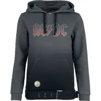 AC/DC Trui met capuchon - EMP Signature Collection - S tot 3XL - voor Vrouwen - grijs-zwart | Maat S