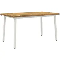 vidaXL Eettafel met levendige rand 140 x 80 x 75 cm