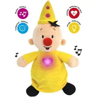 Bumba - Knuffel - Slaapzacht 40 cm - Met licht en geluid - Met 3 verschillende slaapmuziekjes, oceaangeluiden en hartslag - 3 lichtstanden