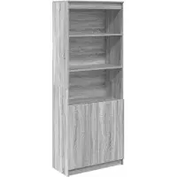 vidaXL Hoge kast, grijs Sonoma, 70x35x180 cm, houtvezel