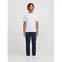 Jack & Jones Pyjama lang 'JACFlorence' navy / donkerblauw / wit