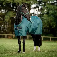 Horseware Ripstop 900D Pony Turnout 0g Dynasty Groen/Marineblauw & Zilver 80