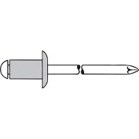 Gesipa Blindklinknagel aluminiumstandaard pl-ro. kop 4,8x30mm