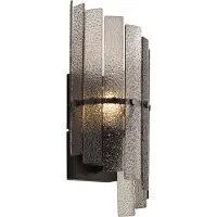 QAZQA Design wandlamp zwart met smoke glas - Versailles
