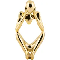 PT Living Decoratie Statue Dreaming Polyresin Gold Plated