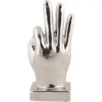 PT Living Decoratie Statue Perfecto Ceramic Chrome Plated