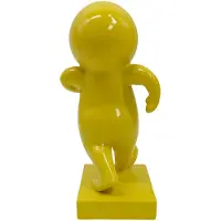 Present Time Decoratie Statue Amigo Walking Medium Citrine Yellow