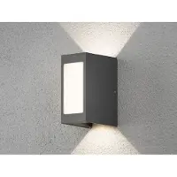 Konstsmide Cremona Wand L Antraciet 3 Lichtpunten