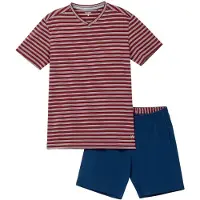 Woody Pyjama heren gestreept