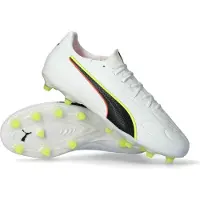 Puma Voetbalschoen 'King 20 Match' grasgroen / lichtrood / zwart / wit