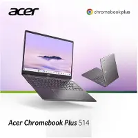 Acer Chromebook Plus 514 CB514-6HT-35SP - 14 inch Touchscreen - Core 3 - 8GB - 128GB - Verlicht toetsenbord - Grijs