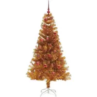 vidaXL Kerstboom met 150 LED met standaard Goud 150 cm PET
