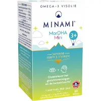 Minami nutrition MorDHA Mini 80% Omega-3 DHA Formule 250mg DHA Capsules - 60capsules