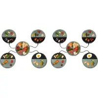 Bourgini Chef's Dinner Party Gourmetstel – Glazed Grey – 8 Personen – Bakplaat – PFAS-vrij