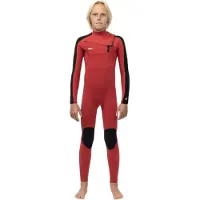 Vissla 7 Seas Striper 4-3 Junior Wetsuit Met Lange Mouwen En Borst Rits