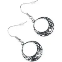 EtNox Oorbel - Celtic Knot - voor Vrouwen - zilverkleurig - Maat Standard