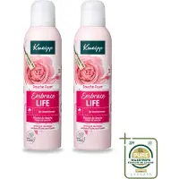 Kneipp 2 x - Douche schuim - Embrace Life - Anti‑Aging verzorging - 200 ml - Wasstrips - Douche Schuim - Roze Geur - Huid Verzorging - Anti-aging - Vrouwelijke Geur