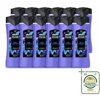 Axe 12 x - Douchegel - Blue Lavender - Kalmerend - Premium Geur - 300 ml - Wasstrips - Douchegel - Kalmerend - Frisheid - Ontspanning - Premium Geur