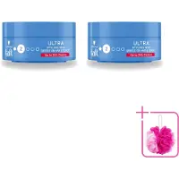 Taft 2 x - Ultra 2 - Styling Wax - Flexibele textuur - 75 ml - Bulkverpakking - Haartypen - Douchemop - Styling wax