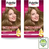 Palette 2 x Poly - Haarverf - Donkerblond 500 - 115ml - Grootverpakking - Vaatwasstrips - Haarverf - Donkerblond - Langdurig Kleur - Grijsdekking - Marula Olie