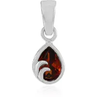 Cavill - Zilveren hanger 925 sterling, rhodium plated - Madeira Citrien 0,543 ct, druppelvorm, elegant sieraad