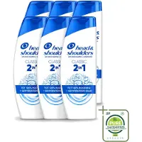 Head & shoulders 6 x 2-in-1 Classic anti-roos shampoo, 300 ml - grootverpakking - 6 stuks