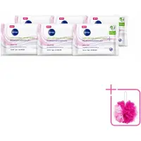 Nivea 6 x - Reinigingsdoekjes - Verzachtend - Droge Huid - Verwijdert Waterbestendige Make-up - 25 Doekjes - Bulkverpakking - Reinigingsdoekjes - Douchemop - Gezicht reinigen