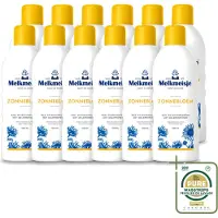 Melkmeisje 12 x - Bad & Douche Zonnebloem - Romig Parfum - 1000 ml - Wasstrips - Douchecrème - Melkproteïnen - Zonnebloemextract - Huidverzorging - Fris Parfum