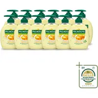Palmolive 12 x – Handzeep – Melk & Honing – 300 ml - Wasstrips - Handzeep - Melk En Honing - Voedende Handzeep - Natuurlijke Handzeep - Crème Handzeep