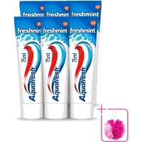Aquafresh 6 x - Tandpasta - Freshmint 3-in-1 - Gezonde Tanden & Verfrissende Adem - 75 ml - Bulkverpakking - Tandpasta - Douchemop - Suikerzuurbescherming