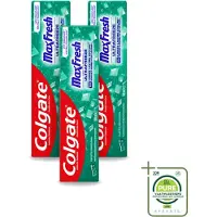 Colgate 3 x - Max Fresh Clean Mint - Tandpasta - 100ml - Grootverpakking - Vaatwasstrips - Tandpasta - Tanden Reinigen - Tanden Witter Maken - Tandsteen Verwijderen - Frisse Adem