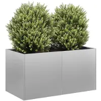 vidaXL Plantenbak 80x40x40 cm gegalvaniseerd staal