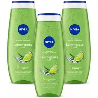 Nivea 3 x - Douchegel - Citroengras & Olieverzorging - Glad & Verfrissend Huidgevoel - 500 ml - Voordeelverpakking - 3 stuks