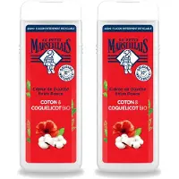 Le Petit Marseillais 2 x – Douchegel – Bio Katoenmelk & Papaver – 400 ml - Voordeelverpakking - 2 stuks