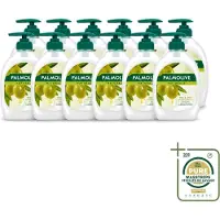 Palmolive 12 x - Milk & Olive - Handzeep Met Pomp - Verzorgend & Mild - 500 ml - Wasstrips - Handzeep - Melk En Olijf - Verzorgende Handzeep - Mild Handzeep - Handzeep Met Pomp