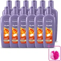 Andrélon 12 x - Glans - Shampoo - 300 ml - Bulkverpakking - Glans haar - Douchemop - Natuurlijke glans