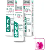 Elmex 3 x - Tandpasta - Sensitive Professional - Repair & Prevent - 75 ml - Bulkverpakking - Gevoelige tanden - Douchemop - Tandpasta