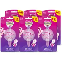 Wilkinson 6 x - Wegwerpscheermesjes - Xtreme 3 My Intuition - Comfortabel - 6 mesjes - Voordeelverpakking - 6 stuks