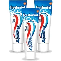 Aquafresh 3 x - Tandpasta - Freshmint 3-in-1 - Gezonde Tanden & Verfrissende Adem - 75 ml - Voordeelverpakking - 3 stuks