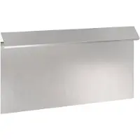 vidaXL Slakkenhekje 16 st 50 x 3,5 x 25 cm Roestvrij staal zilver